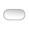 thumbnail image 6 of Elegant Decor Metal Frame Oval Mirror 30x60 Inch in Black, 6 of 12