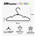 thumbnail image 2 of 100 Ganchos Infantil Ropa Niño Niña Modelo Negro, 2 of 4