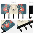 thumbnail image 2 of Christmas and Sheep Mail Holder Organizer Wall Mount with Shelf Key Holder Key Rack with 5 Key Hooks for Wall Decorative, 2 of 6