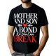 thumbnail image 1 of [Camiseta de algodón para hijo] Camiseta negra 100 % algodón para hijo. Madre e hijo: un vínculo inquebrantable, tallas S-XXXL. Regalo de Halloween, Acción de Gracias, Navidad para hombres, mujeres, f, 1 of 8