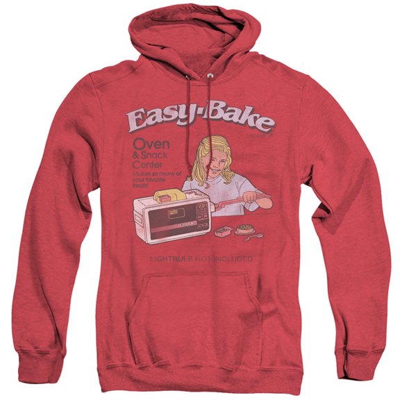 Easy Bake Oven Lightbulb Not Included Adult Heather Hoodie Sweatshirt Red