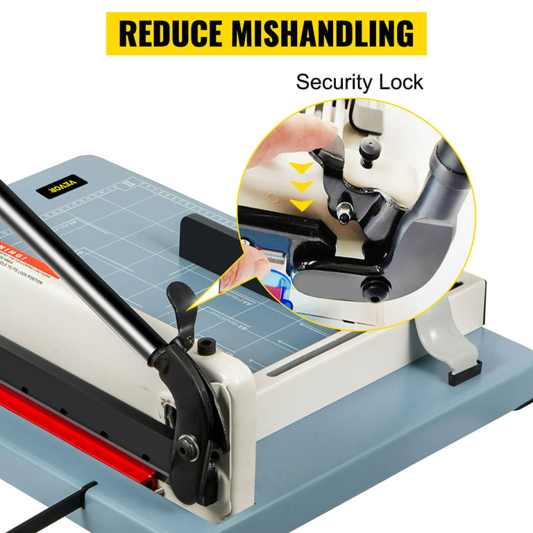 VEVOR Electric Paper Cutter 0-330 Cutting Width, Electric Paper Trimmer,  40mm Cutting Thickness, Desktop Cutting Paper Machine, Industrial Paper