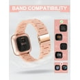 thumbnail image 2 of Wearlizer Resin Band Compatible with Fitbit Versa/Versa 2 /Versa Lite/Versa SE Bands for Women Men Lightweight Wristband Strap, 2 of 6