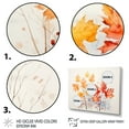 thumbnail image 3 of Designart "Golden Hues Autumn's Leaves in Yellow and Orange Splendor I" Floral Framed Wall Art - Traditional Yellow Tree Maple Entryway Framed Wall Art Print, 3 of 6