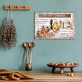 thumbnail image 2 of Farmhouse Kitchen Wall Art, Rustic Kitchen Canvas Prints, Smiths Family Recipe Signs Pictures, Framed Blessed Quotes Painting, Vintage Country Home Kitchen Wall Decorations Artwork 12x18 Inches, 2 of 7
