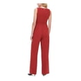 thumbnail image 2 of TOMMY HILFIGER Womens Red Sleeveless V Neck Wide Leg Evening Jumpsuit Size: 12, 2 of 2