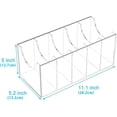 thumbnail image 4 of Acrylic Strap Organizer Clear Storage Keeper, Multi Slot Stand, Stackable Rack, Medium 5Grid Closet for Men Accessories, 4 of 5