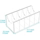 thumbnail image 4 of Acrylic Belt Organizer Clear Storage Case Multi Slot Stand Stackable 5Grid Closet Display, 4 of 5