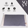 thumbnail image 6 of Nova Luxury Linen Quick Dry Turkish Beach Towels 100% Organic Cotton,37 x 71 Inches, Navy Blue, 6 of 7