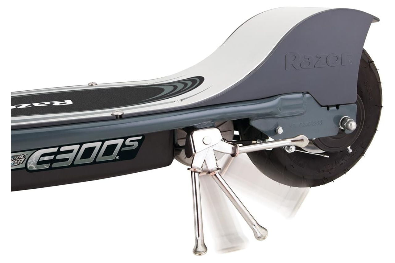 Razor E300S Seated Electric Scooter, Age 13+, 15 Mph, 40-Min Run, 220lb Max, Matte Grey