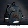 thumbnail image 5 of DIXRUYEE Backpack Lovely Tiger’s Floral Splash Pattern Pattern Suitable Schoolbag, 5 of 7
