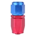 thumbnail image 1 of Sailing Adaptador de enfriador de aceite de montaje giratorio de extremo de manguera de línea de combustible anodizado azul y rojo de 0°, 1 of 2
