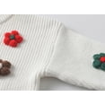 thumbnail image 3 of lnmuld Sweaters for Teens Winter Girls Knit Sweater with Handmade Floral Design Soft Warm Kids Pullover for Toddlers and Children Cozy Everyday Wear Size:9-12 Months, 3 of 8