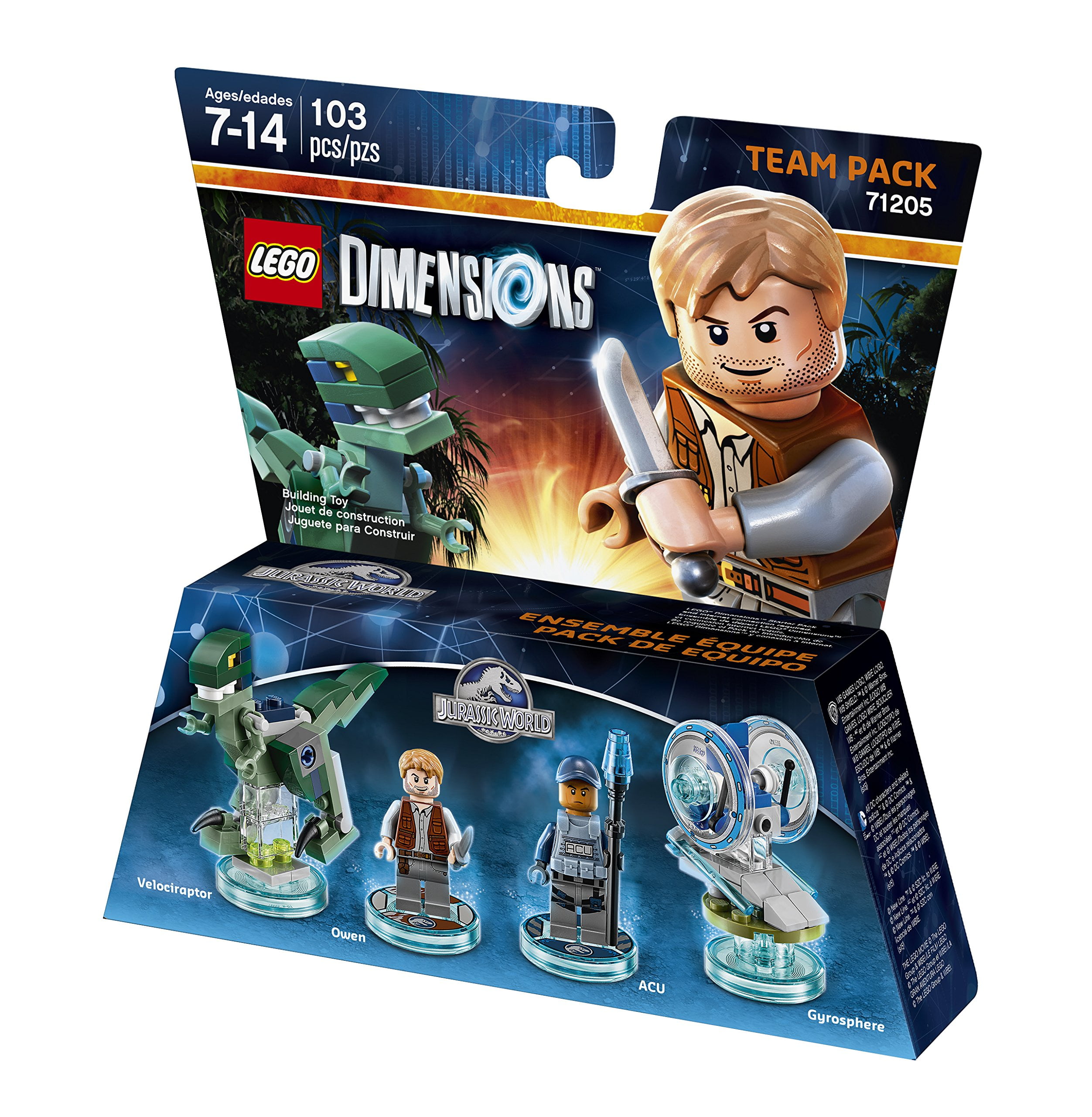 Jurassic World Team Pack Lego Dimensions Jurassic Adventures