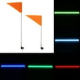 thumbnail image 3 of 1/2Pcs 3ft/4ft/5ft Dancing/Chasing LED Whip Light w/Flag 6000 color RF Remote Controlled Lighted Antenna Whip for Offroad Can-am Sand UTV ATV Truck, 3 of 15