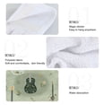 thumbnail image 2 of Yayeee Kitchen Hanging Hand Towels Set of 2 with Loop Bathroom Absorbent Tie Towel, Green Floral Guitar Pattern, 2 of 7