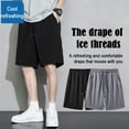 thumbnail image 3 of Loose Fit Men's Summer Shorts Fashionable Five Point Stretch Shortsღ, 3 of 8