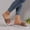 Coffee, variant on HAOTAGS Womens Summer Flat Sandals Slide Sandals Fish Mouth Platform Casual Beach Shoes Beige Size 9.5