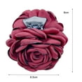 thumbnail image 4 of Zhaomeidaxi Chiffon Rose Flower Large Bows Plastic Hair Claw Clips Jaw Barrettes Grips Clamps Clasps Pins Decorative Buns Twist Hair Up Fancy Accessories for Women Girl, 4 of 8