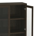 thumbnail image 6 of Rivington Modern Bookcase Cabinet in Walnut (5-Shelf) - Set of 2, 6 of 12