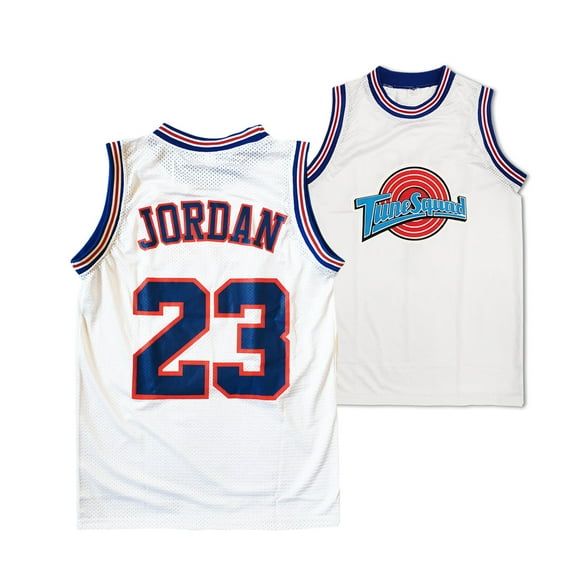 Michael Jordan #23 Tune Squad White Basketball Youth Jersey