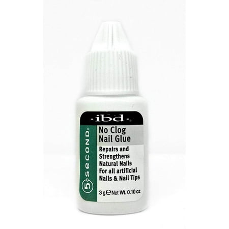 5 Second No-Clog Nail Glue, Convenient No-Clog Bottle And Resalable Cap Is Great For Travel By