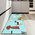 thumbnail image 4 of Cartoon Dog Kitchen Rug Mat,Kitchen Runner Rugs Non Skid Washable,Decorative Kitchen Floor Mats for Kitchen,Sink,Laundry,17"X47", 4 of 5
