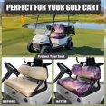 thumbnail image 4 of Uorisanigo Golf Cart Seat Covers Durable Golf Cart Seat Cushion Pad Anti-Scratch Golf Cart Seat Protector Summer Beach Sunset Palm Tree Universal Fit All EZGO, Yamaha, Icon and More 2-Seat, 4 of 7