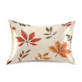 thumbnail image 7 of Yayeee Pillowcase King Size Set of 2 Satin Wrinkle Resistant Pillow Case, Yellow Autumn Leaves, 7 of 7