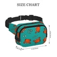 thumbnail image 4 of Balery Colorful Crab Mochila Cinturón para Mujeres y Hombres, Bolsa de Cintura Impermeable de Doble Capa con Correa, 4 of 9