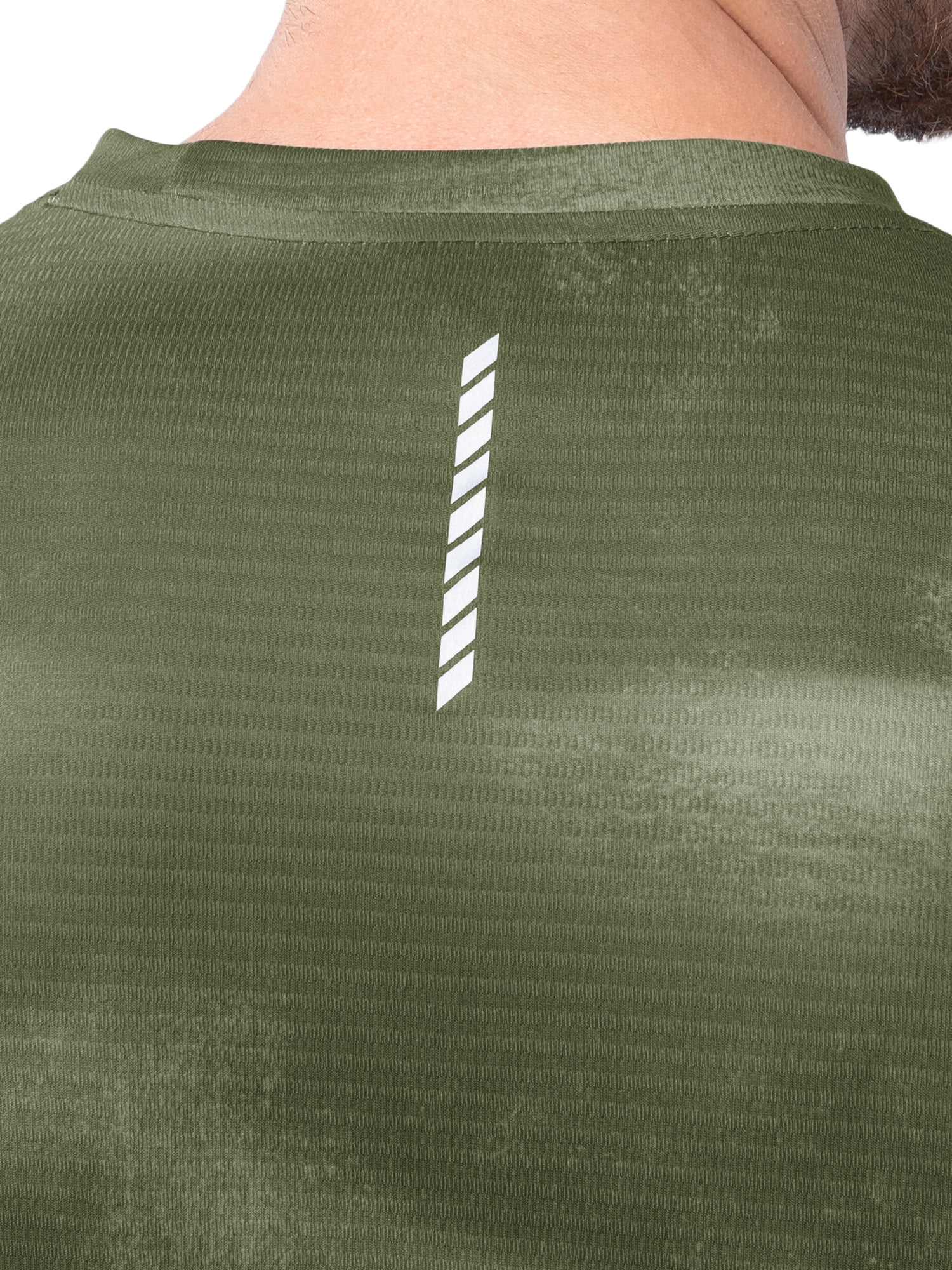 Athletic Works Men's and Big Men's Core Linear Mesh Active Short Sleeve Tee, Sizes S-3XL