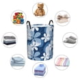 thumbnail image 4 of Balery Flower Cesta de ropa redonda con asas, impermeable, independiente, para ropa, juguetes, dormitorio y familia-Medium, 4 of 6