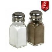 Large Glass Salt and Pepper Shakers for Kitchen, Professional Shaker, 3.25 oz