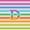 Monogrammed D, variant on Manfei Rainbow Stripe Monogram Twin Duvet Cover, Glitter Letter A Twin Bedding, Multicolor White, Polka Dots Reversible 2 Pieces, 1 Duvet Cover and 1 Pillowcase