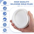 thumbnail image 3 of Uxcell 3 Pcs Tapón de Silicona en Forma de T, Diámetro 102 mm/4.02 Pulgadas, Tapón de Silicona Elástico Impermeable Reutilizable, Tapón de Agujero Redondo para Equipos de Tuberías, Blanco, 3 of 7