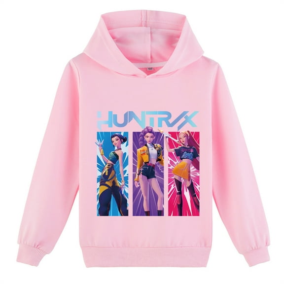 Star KPop Sweatshirt Hooded Casual Long Sleeve Graphic Pullover Hoodie for Teen Girls