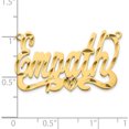 thumbnail image 3 of 14k Yellow Gold Diamond-cut Heart Name Plate Polished Material Primary Gorgeous Beautiful Heirloom An unforgettable keepsake to treasure forever, 3 of 4