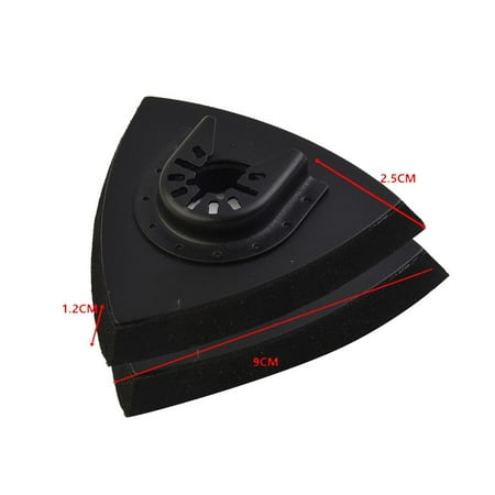 

CPAN Triangular Oscillating Tool Sanding Pad Quick Release Fit Multi Tool 2PCS
