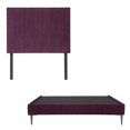 thumbnail image 1 of Box Base Cama Slim Matrimonial+Cabecera Argos Morado, 1 of 8