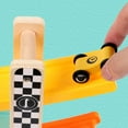 thumbnail image 2 of QUTETN 8Pcs Wooden Race Track Toy Wooden Racing Car Kids Car Toy Interactive Board Game, 2 of 6