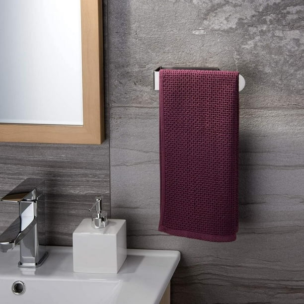 anneau porte-serviettes porte-serviettes auto-adhésif sans perçage porte- serviettes en acier inoxydable pour salle de bain et cuisine 