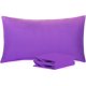 thumbnail image 1 of NTBAY Juego de 4 fundas de almohada Queen 100% microfibra cepillada de 1800 hilos, súper suaves y acogedoras, resistentes a las arrugas, la decoloración y las manchas con cierre de sobre, fundas de al, 1 of 4