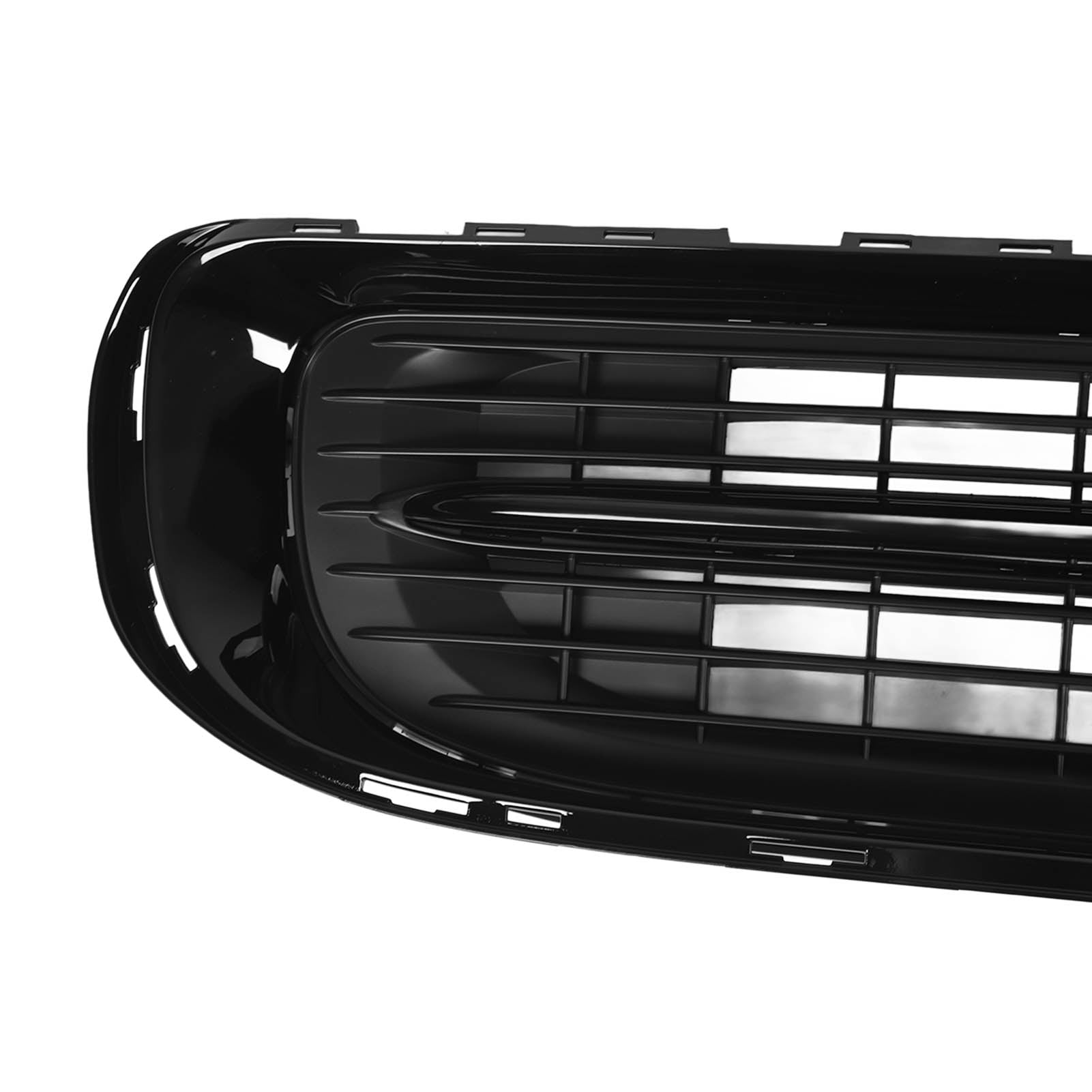 Front Bumper Lower Grille, 51117250787 Glossy Black Impact for