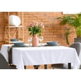 thumbnail image 3 of Utopia Kitchen Nappe Carrée 2 Pack [60x60 Pouces, Blanc] Nappe Machine Lavable Tissu Polyester Couverture de Table pour Manger, Buffet Parties, Pique-Nique, Événements, Mariages et Restaurants, 3 of 5