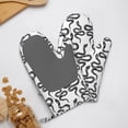 thumbnail image 4 of Cauagu Hand Drawn Snake Print Oven Mitts 2 Piece Set,BBQ Gloves Grilling Gloves Kitchen Silicone Oven Gloves Heat Resistant Oven Mitts for Barbecue Cooking & Baking, 4 of 6