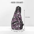 thumbnail image 4 of Nightmare Before Christmas Sling Bag Crossbody Travel Hiking Chest Backpack Shoulder Daypack For Women Men, 4 of 6