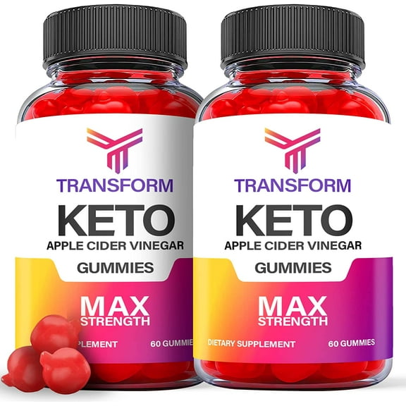 (2 Pack) Transform Keto ACV Gummies - Supplement for Weight Loss - Energy & Focus Boosting Dietary Supplements for Weight Management & Metabolism - Fat Burn - 120 Gummies