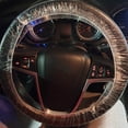 thumbnail image 5 of 100Pcs Universal Disposable Plastic Steering Wheel Cover Elastic Trim Disposable Truck Car Steering Wheel Covers Films, 5 of 8