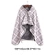 thumbnail image 2 of Moyic Mantón dividido de invierno de estilo elegante para mujer - Exquisita artesanía Patrón delicado Cobertura amplia Otoño Decoración del hogar Red gris 100*140cm, 2 of 6