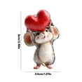 thumbnail image 3 of Cute Mouse Animal Acrylic Car Vent Clip Decoration Beautiful Car Interior Accessories for Women Girls Auto Decor Gift C, 1pcs, 3 of 6